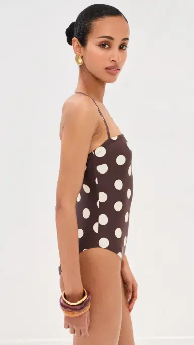 LE BOP Square Neck One Piece Polka Dot M | Thumbnail 4 LE BOP Square Neck One Piece Polka Dot M | Thumbnail 4