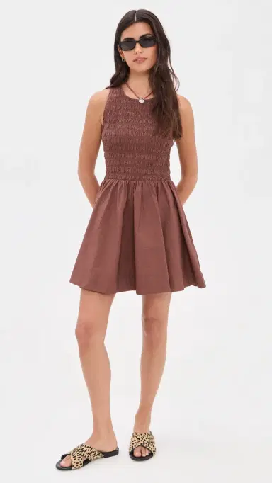 XÍRENA Florie Dress Adobe Brown | Thumbnail 2