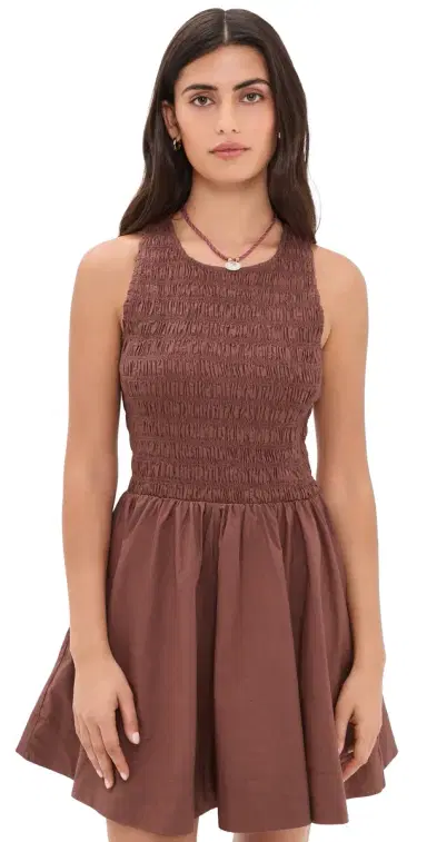 XÍRENA Florie Dress Adobe Brown | Thumbnail 1