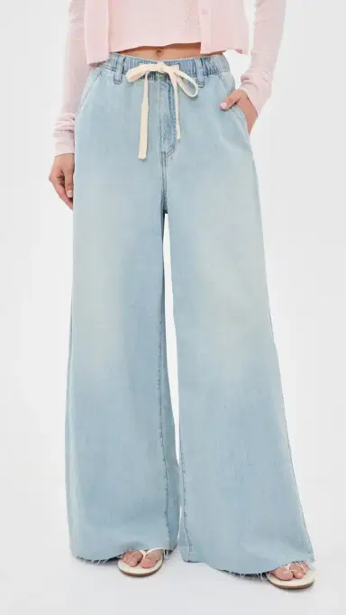 DAZE Cabana Wide Leg Pull On Jeans Charmed 29 | Thumbnail 2