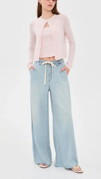 DAZE Cabana Wide Leg Pull On Jeans Charmed 29 | Thumbnail 5
