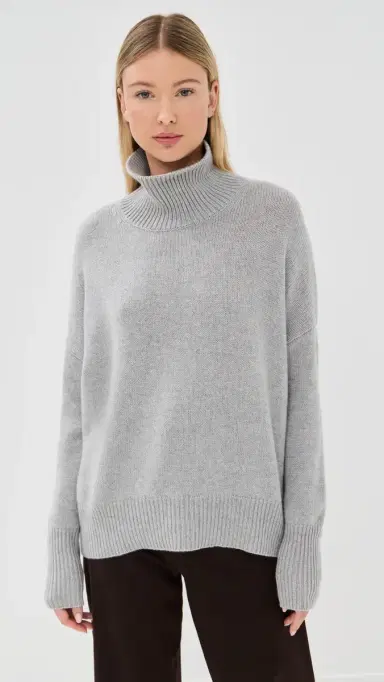 Lisa Yang Heidi Cashmere Sweater Dove Grey 0 | Thumbnail 2 Lisa Yang Heidi Cashmere Sweater Dove Grey 0 | Thumbnail 2