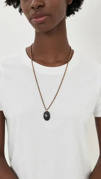 Maison Irem Bronze Haze Necklace Brown One Size | Thumbnail 3