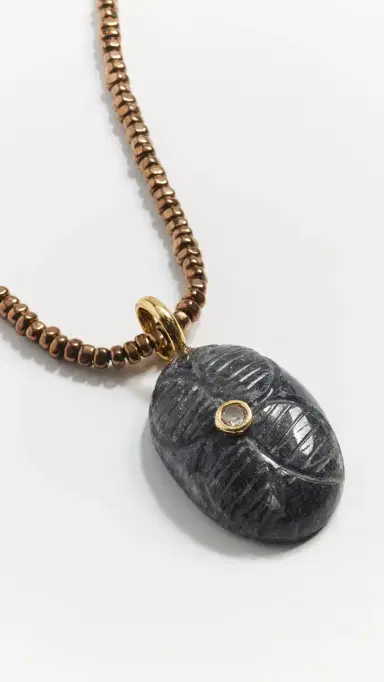 Maison Irem Bronze Haze Necklace Brown One Size | Thumbnail 5
