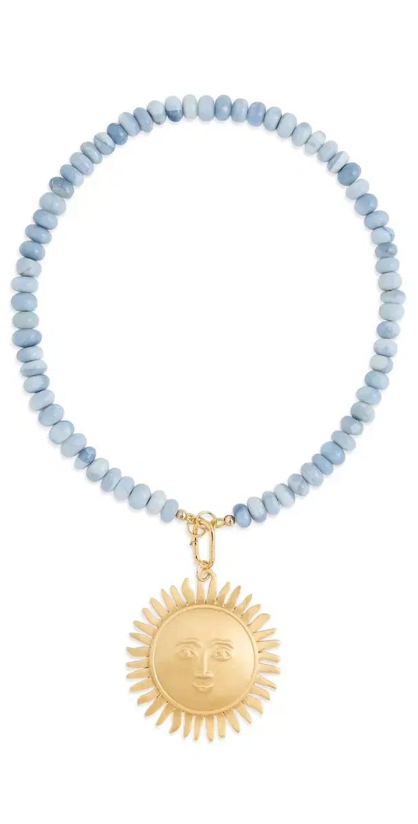 HART Sun Medallion Necklace Blue One Size