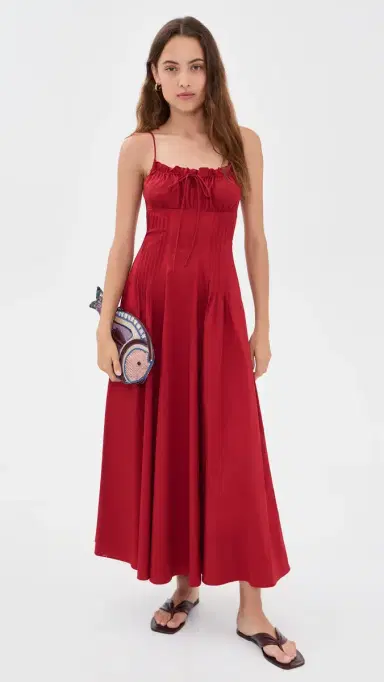 Staud Margi Dress Rouge 8 | Thumbnail 2 Staud Margi Dress Rouge 8 | Thumbnail 2