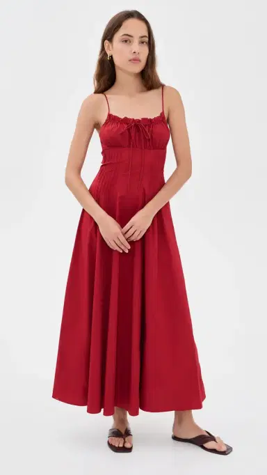 Staud Margi Dress Rouge 8 | Thumbnail 5 Staud Margi Dress Rouge 8 | Thumbnail 5