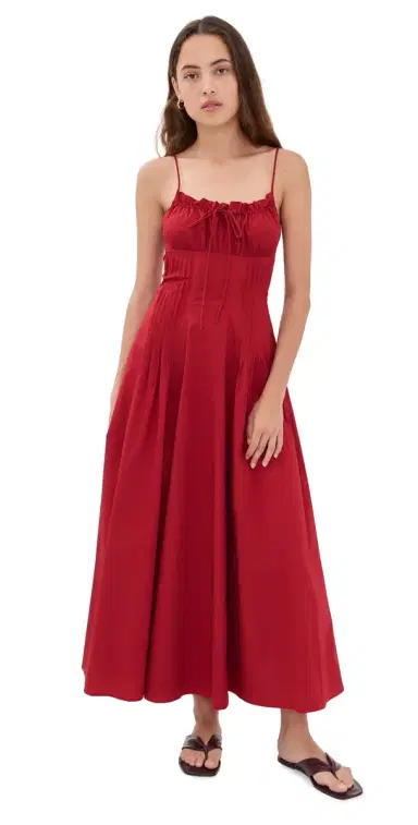 Staud Margi Dress Rouge 8 | Thumbnail 1 Staud Margi Dress Rouge 8 | Thumbnail 1