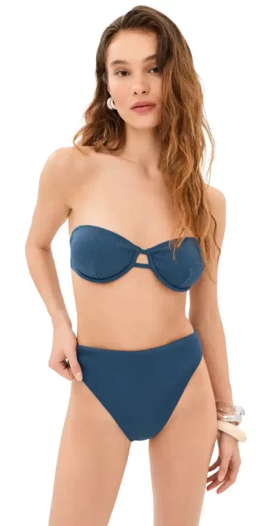 LE BOP Underwire Bikini Top Dark Denim M | Thumbnail 1
