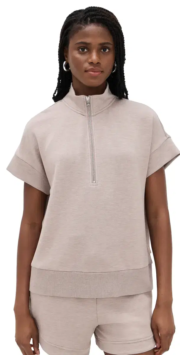 Ritchie hort leeve weatshirt Taupe Marl