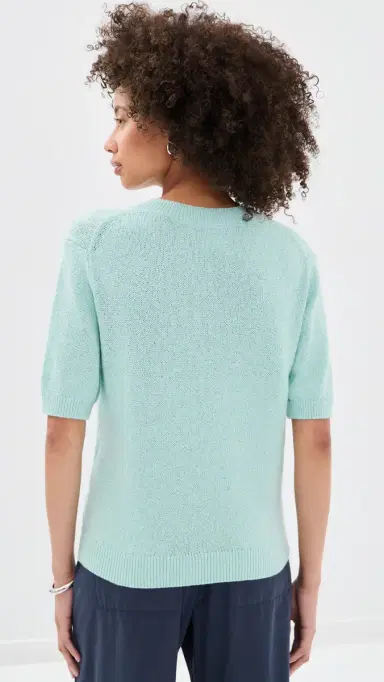 Varley Palmer Knit Top Chalk Blue | Thumbnail 3 Varley Palmer Knit Top Chalk Blue | Thumbnail 3