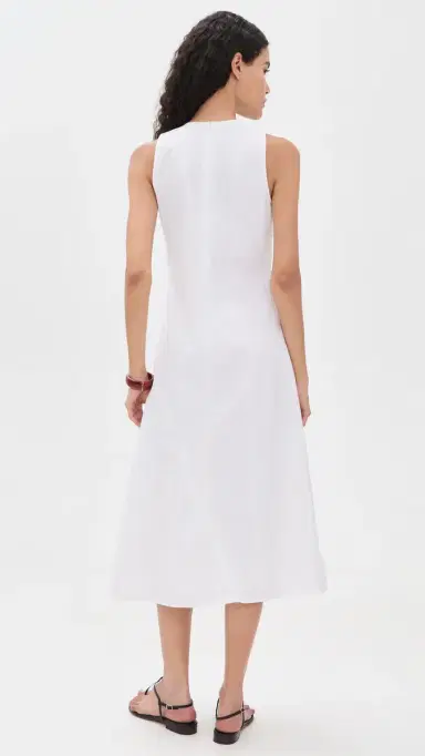 Theory Asymmetrical Ruched Tank Dress white - 100 | Thumbnail 3 Theory Asymmetrical Ruched Tank Dress white - 100 | Thumbnail 3