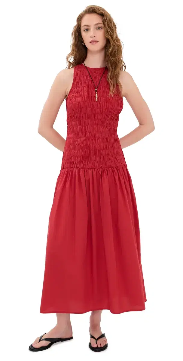 Sanchia Midi Dress Chilli