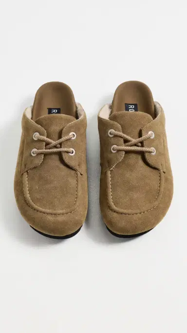 ROAM The Mock Loafer Mules Taupe 6 | Thumbnail 5