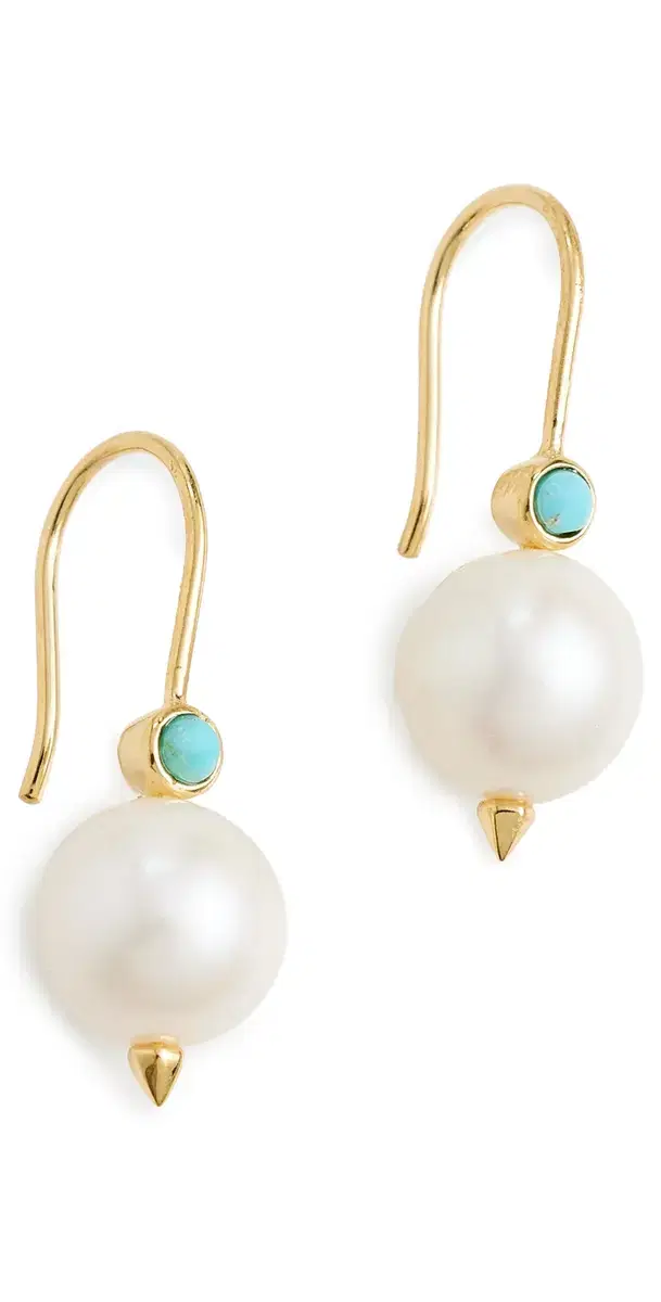 HART Pearl Earrings Pearl/Turquoise One Size