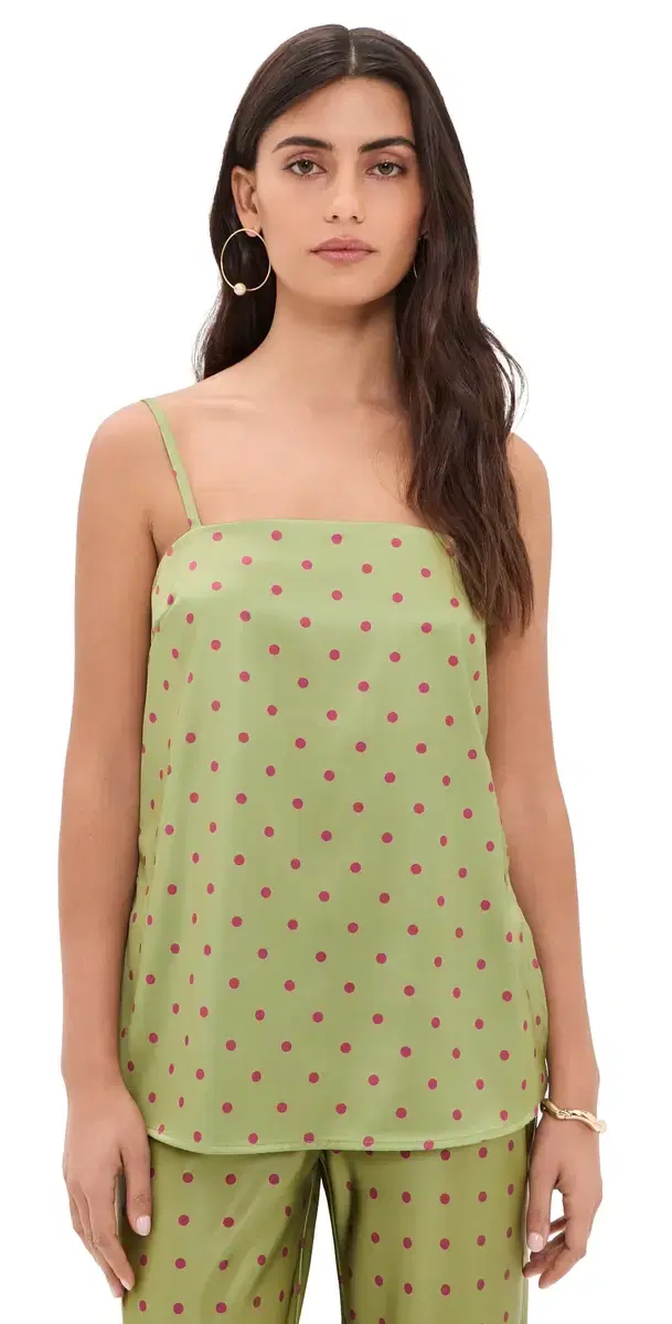 Madison the Label antos Top Olive w/ Burgundy pot