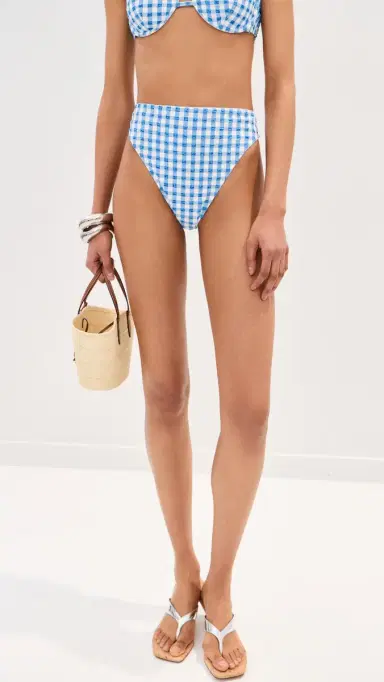 LE BOP High Waisted Bikini Bottoms Gingham (arina/) | Thumbnail 2