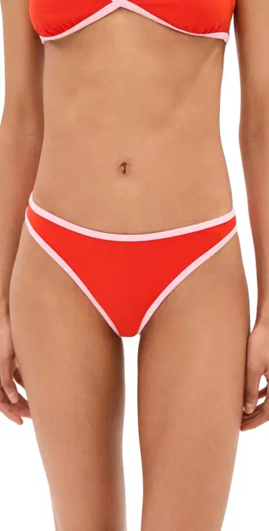 LE BOP Colorblock Bikini Bottoms Clambake/Pink L | Thumbnail 1