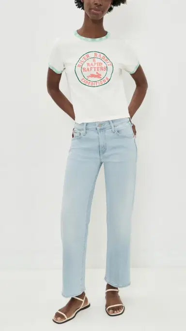 Mother The Mid Rise Rambler Zip Ankle Jeans Pretty Please 33 | Thumbnail 5
