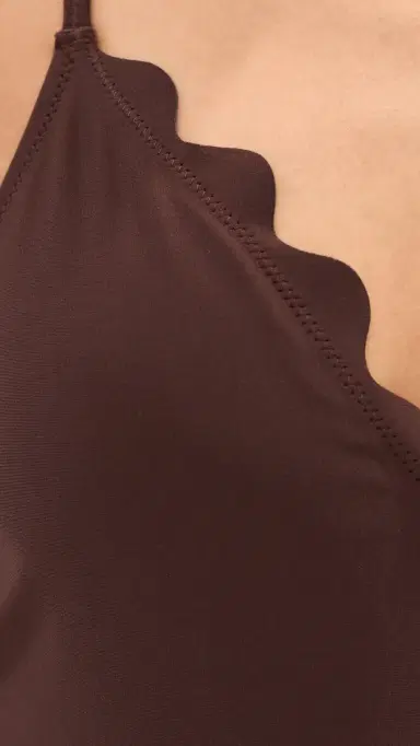 LE BOP Scallop One Piece Chocolate L | Thumbnail 6