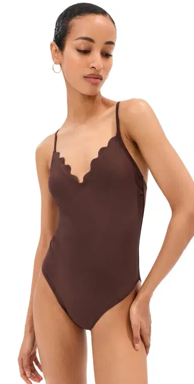 LE BOP Scallop One Piece Chocolate L | Thumbnail 1