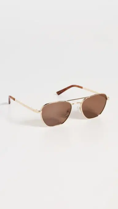 Luv Lou The Chloe Sunglasses Gold One Size | Thumbnail 4