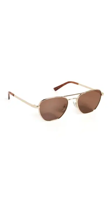 Luv Lou The Chloe Sunglasses Gold One Size | Thumbnail 6