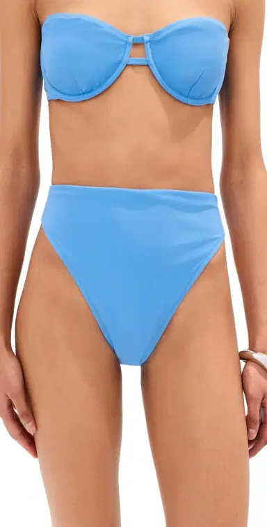 LE BOP High Waisted Bikini Bottoms Marina | Thumbnail 1