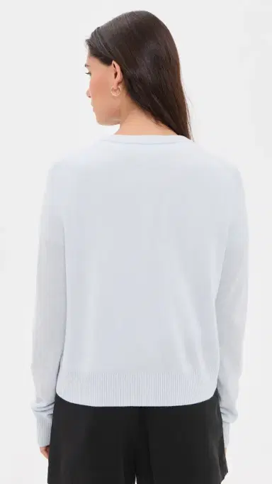 Jenni Kayne Flynn Cashmere Cardigan Baby Blue M | Thumbnail 3