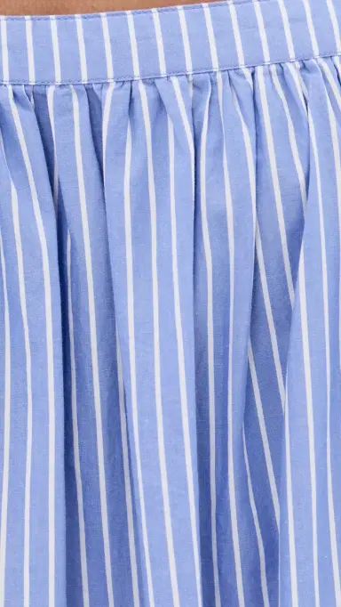 Faherty Coastal Poplin Emmy Dress Deepwater Stripe M | Thumbnail 6