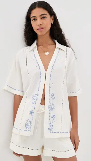 LSpace La Mer Shirt Cream | Thumbnail 2