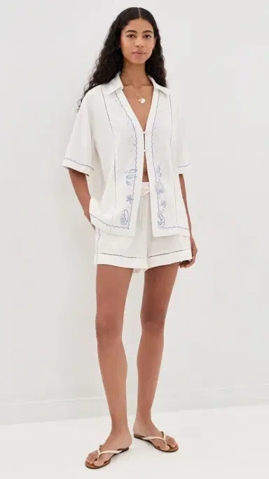 LSpace La Mer Shirt Cream | Thumbnail 5