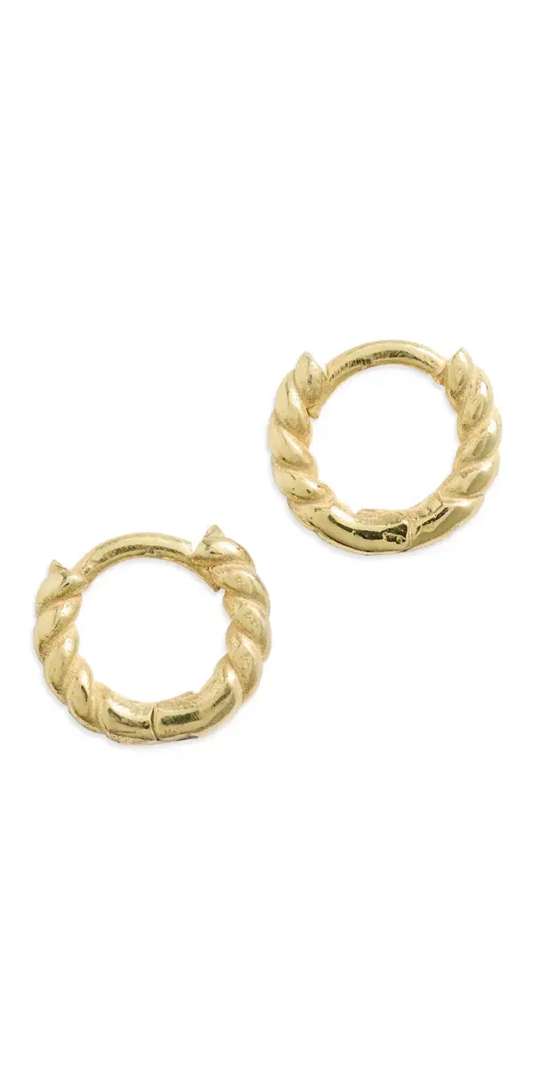 SHASHI Petite Rope Huggies Gold One Size