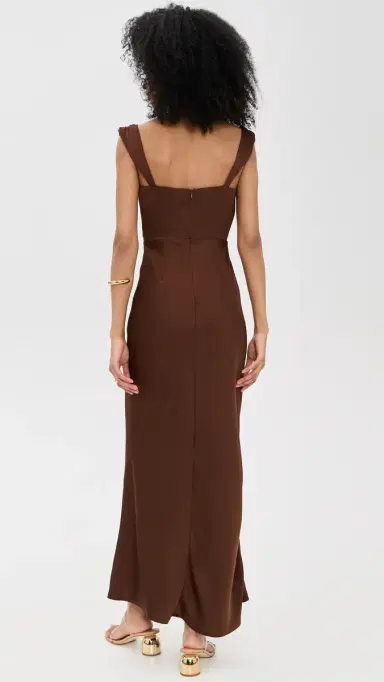 Runaway The Label argot Maxi Dress Chocolate | Thumbnail 3