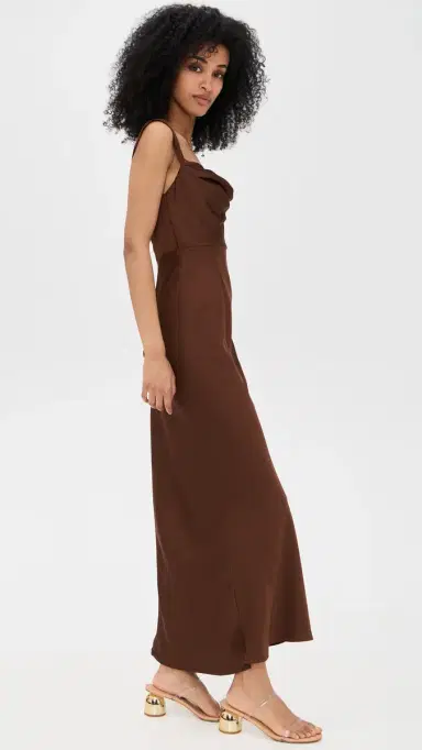Runaway The Label argot Maxi Dress Chocolate | Thumbnail 4