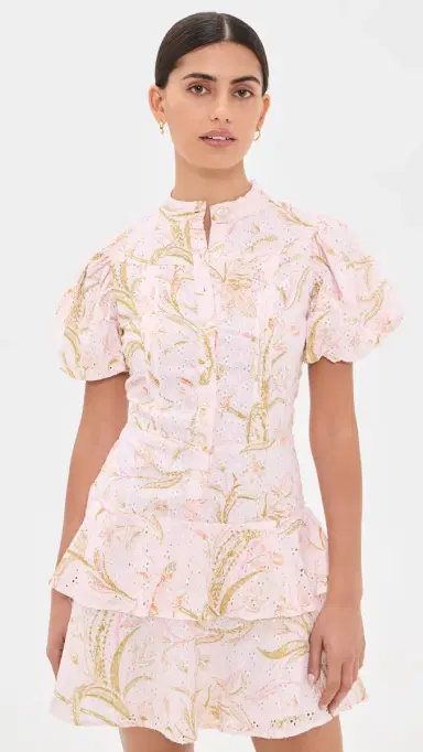 Cleobella Natalie Mini Dress Florabella Print L | Thumbnail 2