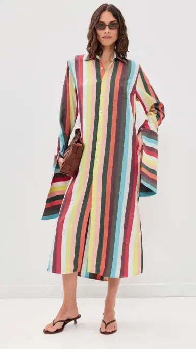 Marrakshi Life The XL French Cuff Shirt Dress Stripe 12 | Thumbnail 2