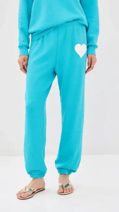 Sprwmn Heart Sweatpants Aquamarine | Thumbnail 2 Sprwmn Heart Sweatpants Aquamarine | Thumbnail 2
