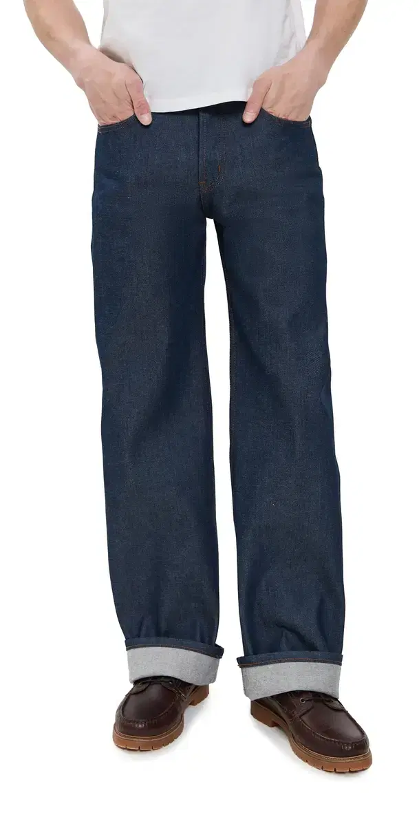 Naked & Famous Denim Strong Guy Natural Indigo Selvedge Jeans Natural Indigo