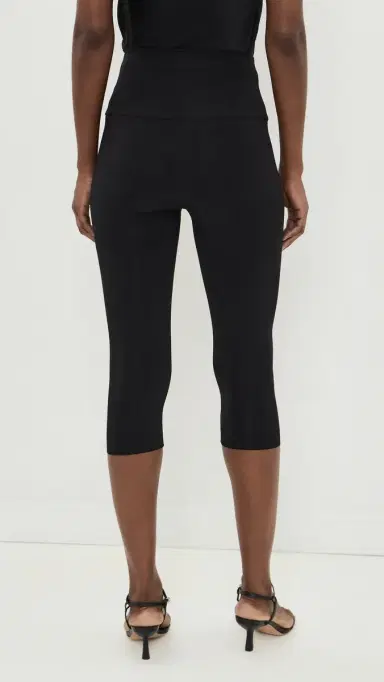 Norma Kamali Pedal Pusher Capri Leggings | Thumbnail 3 Norma Kamali Pedal Pusher Capri Leggings | Thumbnail 3