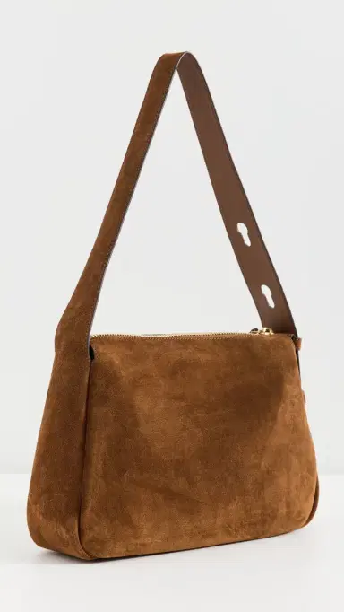 Tory Burch Romy Suede Shoulder Bag Caramel One Size | Thumbnail 4 Tory Burch Romy Suede Shoulder Bag Caramel One Size | Thumbnail 4