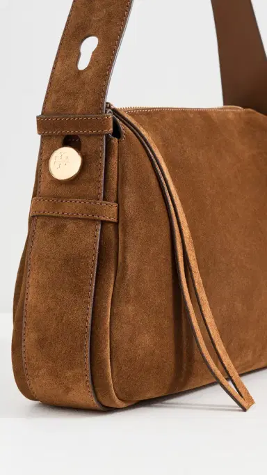 Tory Burch Romy Suede Shoulder Bag Caramel One Size | Thumbnail 5 Tory Burch Romy Suede Shoulder Bag Caramel One Size | Thumbnail 5