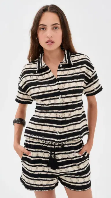 Z Supply Monaco Button Down Natural | Thumbnail 2 Z Supply Monaco Button Down Natural | Thumbnail 2