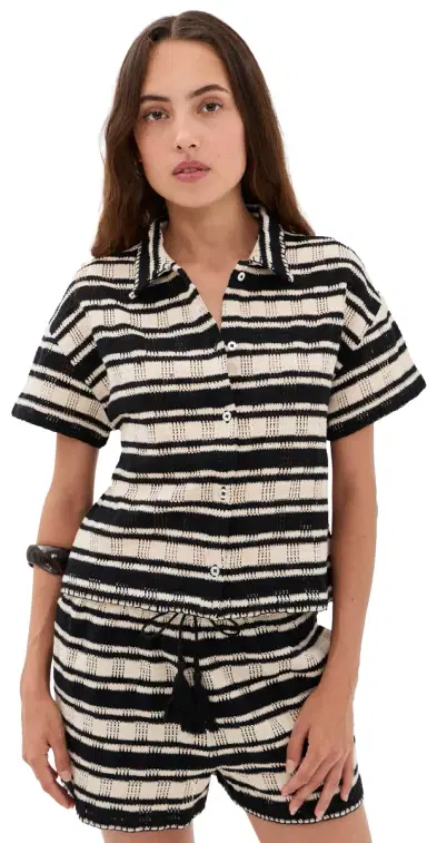 Z Supply Monaco Button Down Natural | Thumbnail 1 Z Supply Monaco Button Down Natural | Thumbnail 1