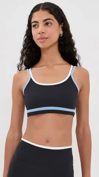 Splits59 Eva Rigor Double Strap Bra Black/Skylight | Thumbnail 3 Splits59 Eva Rigor Double Strap Bra Black/Skylight | Thumbnail 3