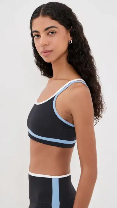 Splits59 Eva Rigor Double Strap Bra Black/Skylight | Thumbnail 5 Splits59 Eva Rigor Double Strap Bra Black/Skylight | Thumbnail 5