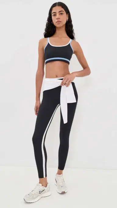 Splits59 Eva Rigor Double Strap Bra Black/Skylight | Thumbnail 6 Splits59 Eva Rigor Double Strap Bra Black/Skylight | Thumbnail 6