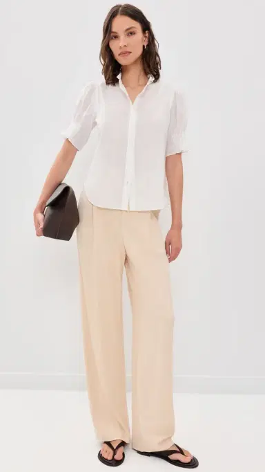 rag & bone Dakota Button Down Shirt Bone M | Thumbnail 5 rag & bone Dakota Button Down Shirt Bone M | Thumbnail 5