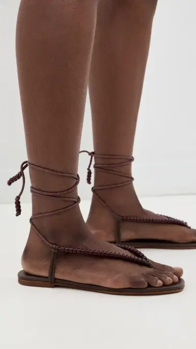 KAANAS Alessa Gladiator Sandals Dark Cocoa | Thumbnail 4