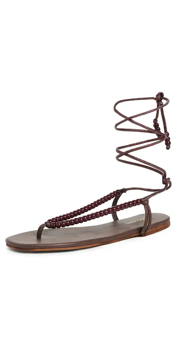 KAANAS Alessa Gladiator Sandals Dark Cocoa